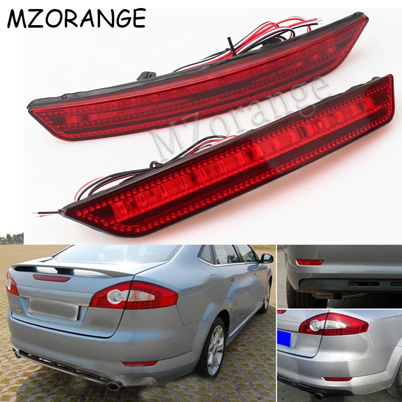 Светодиодный отражатель заднего бампера MZORANGE, тормозной светильник для Ford Mondeo Sedan 2007 2008 2009 2010, автомобильный Стайлинг, светодиодный стоп-сигнал, противотуманная фара