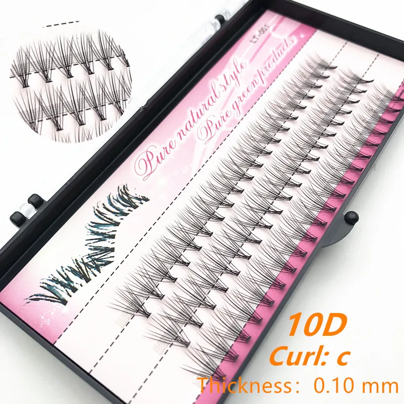 1 box of 60 bunches of grafted eyelashes 10D eyelash extension pure handmade eyelash extension tool wholesale eyelashes