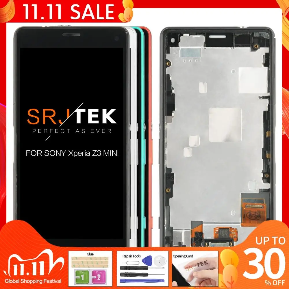 Tested Touch Screen For SONY Xperia Z3 Compact Display Mini D5803 D5833 Digitizer LCD | Мобильные телефоны и аксессуары