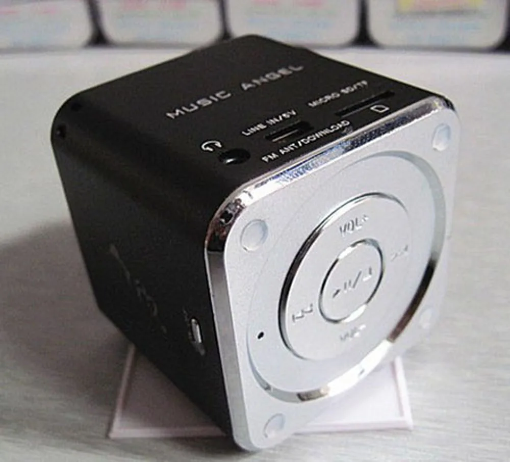 Музыка Ангел дисплей мини Цифровые колонки Поддержка USB MicroSD/TF карта/линейный MP3-плеер коробка fm-радио