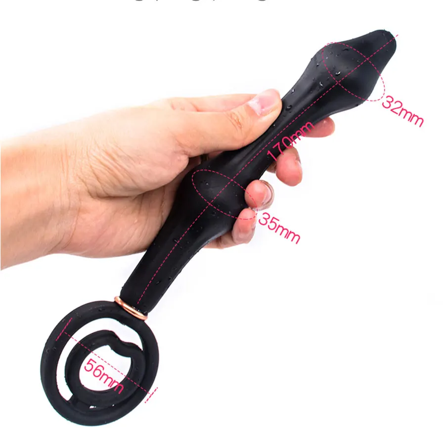 Inflatable Double Ball Anal Plug Dual Purpose Delay Lock Sperm Ring Anus Dilator Sex Toy For Men Bead Butt Stimulation | Красота и