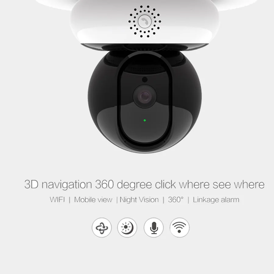 Беспроводная мини камера 1080P для домашней безопасности IP Wi Fi двусторонняя