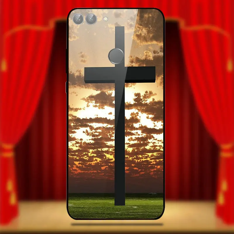 Чехол из закаленного стекла для Huawei Honor 6X 8 8A 9 10 P20 P30 Smart Pro Lite чехол с Библией