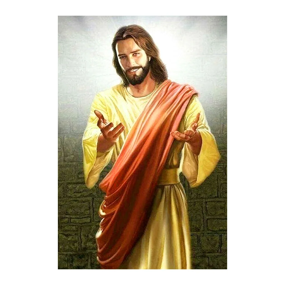 

Религия портрет роспись бриллиантами Иисус круглый полный дрель Nouveaute DIY мозаика вышивка 5D Вышивка крестиком картина маслом