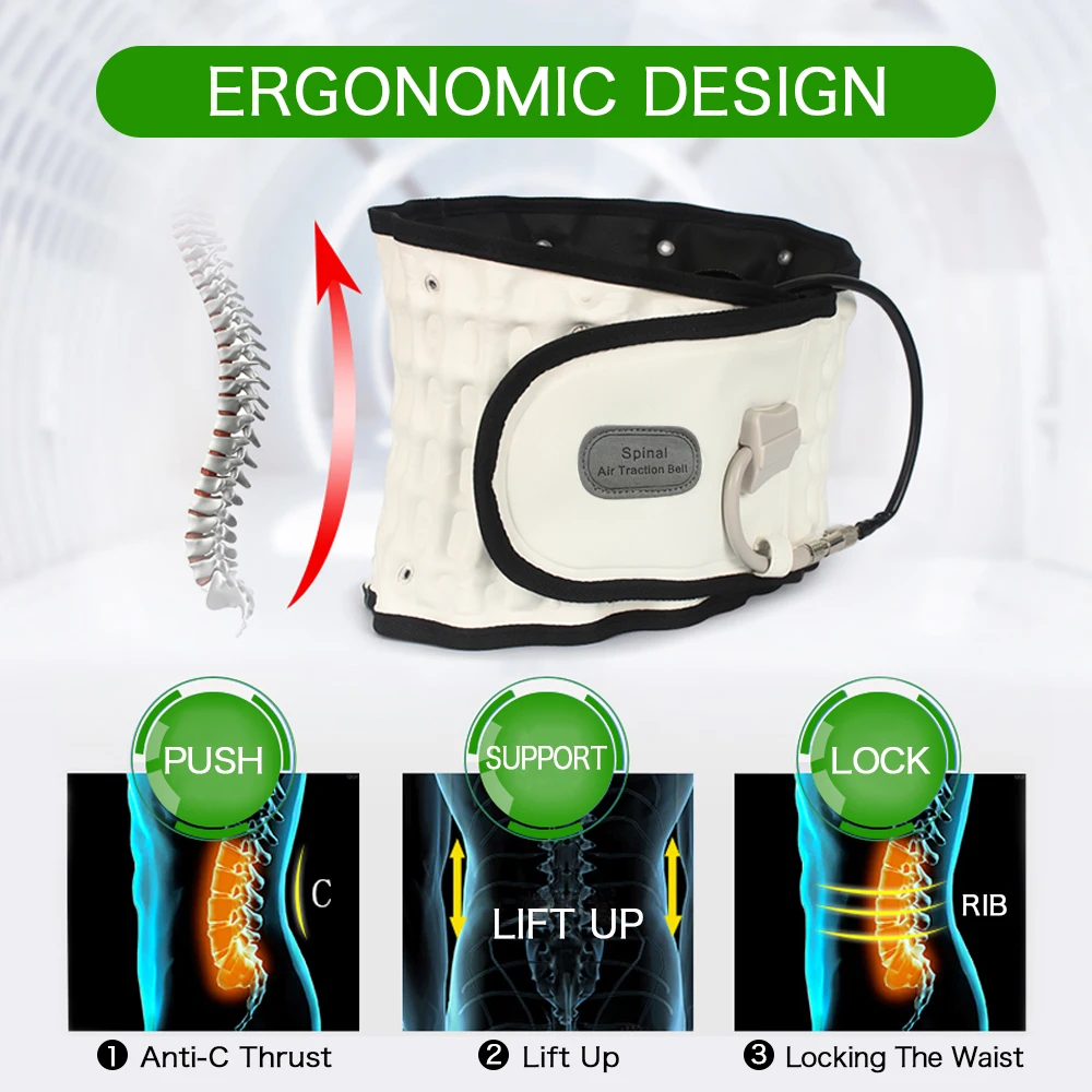 Снижение боли в спине ремень для декомпрессии с одобренным FDA декомпрессионным