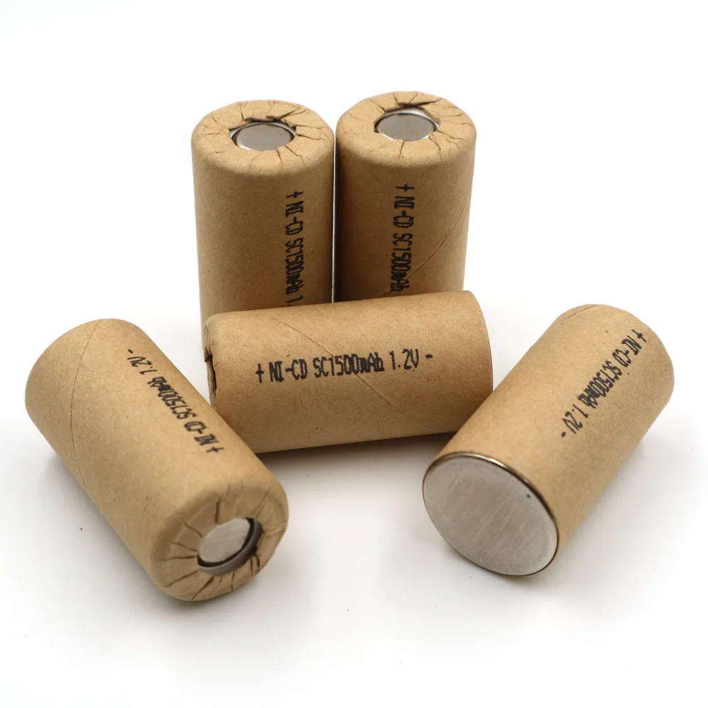 Закрытая акционерная Компания C & P SC1500mAh 15 шт. NI CD 1 2 V Sub Перезаряжаемые высокое