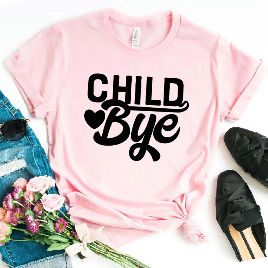 Детская футболка Bye для женщин хлопковая Повседневная забавная подарок леди Yong