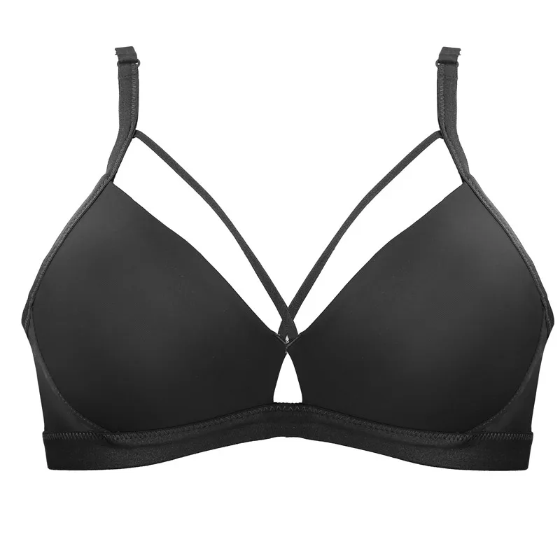 Бюстгальтер женский тонкий без косточек пикантное нижнее белье с глубоким V
