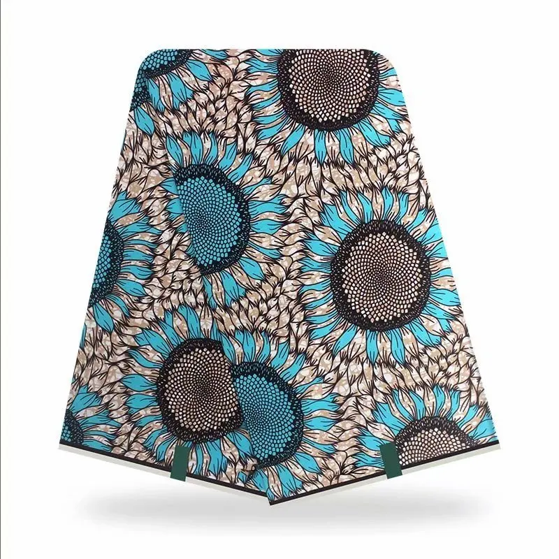

African Print Fabric Nigerian Ankara Fabric African Real Wax Print 2021 Cotton 6 Yard Tissue Pagnes Wax Veritable Cloth