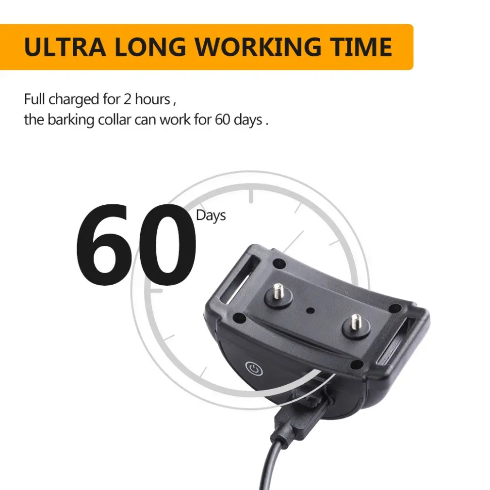 

PaiPaitek PD 259B Updated Dog Shock Collar Rechargeable Anti-Bark Collar For Dogs LCD Beep Vibration Screen Static Shock Model