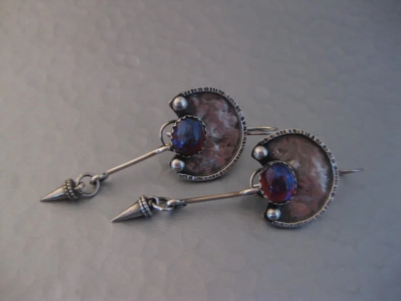 Модные Ретро Серебряные серьги в виде Лабрадора вулканической скалы водопада