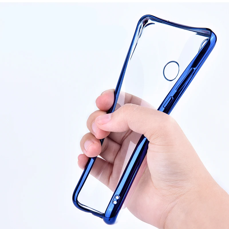 Мягкий чехол с гальваническим покрытием для HUAWEI Honor 10 20 9 Lite 10i 20i качественный