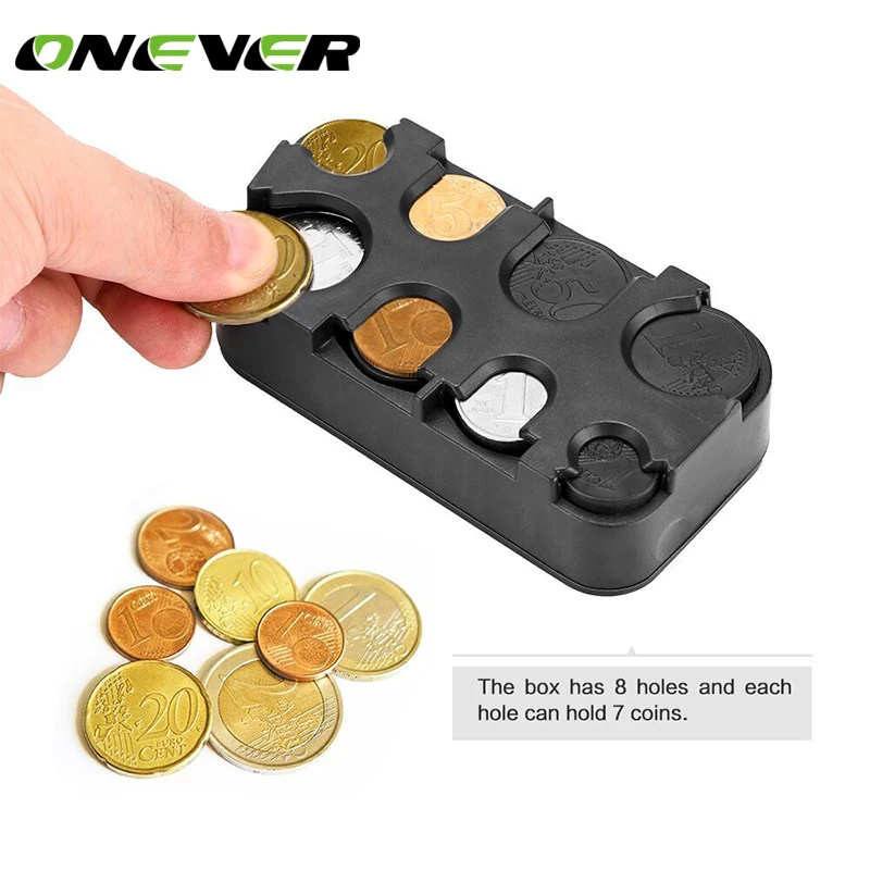 Черный чехол для монет в салоне автомобиля автомобильный держатель коробка
