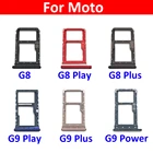 10 шт.лот, Micro Nano SIM держатель карты лоток держатель гнезда адаптер гнездо для Motorola Moto G8 G9 Plus Play Power