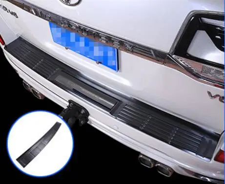 Black Mark Для Toyota Land Cruiser 2008- аксессуары Автомобильная задняя защитная решетка порог для багажника Защитная панель для автостайлинга - Название цвета: Black Mark