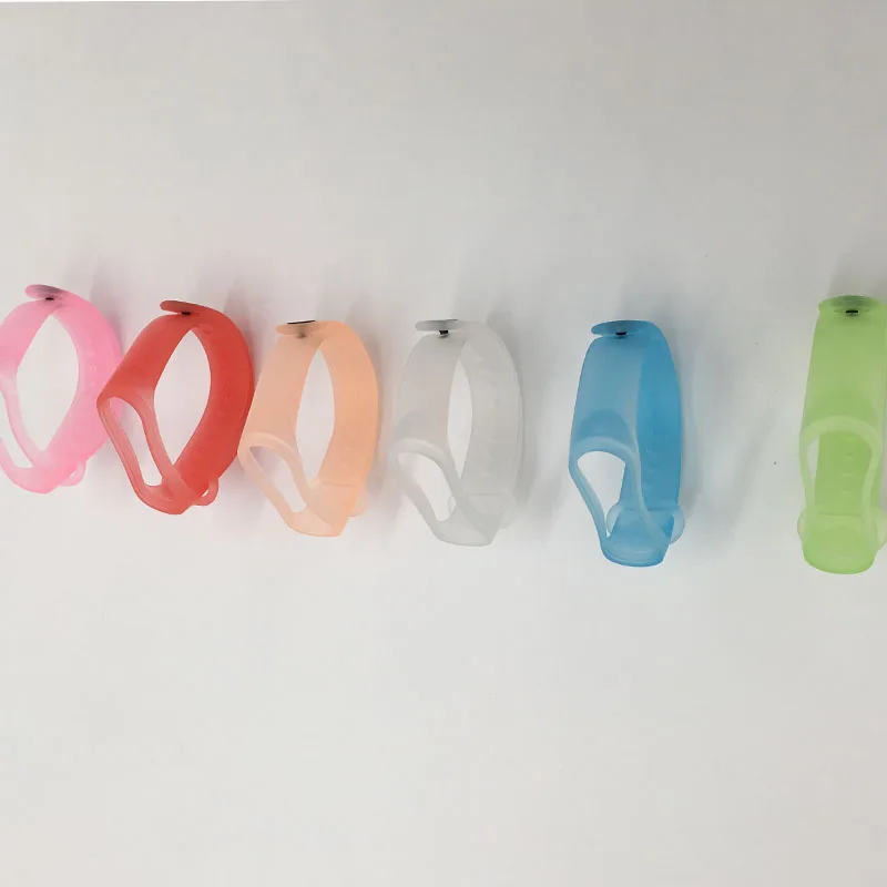 M3 M4 smartband ремешок замена Смарт-часы Прозрачный Цветной силиконовый ремень для xiaomi mi band 3 4 ремешок для xio mi