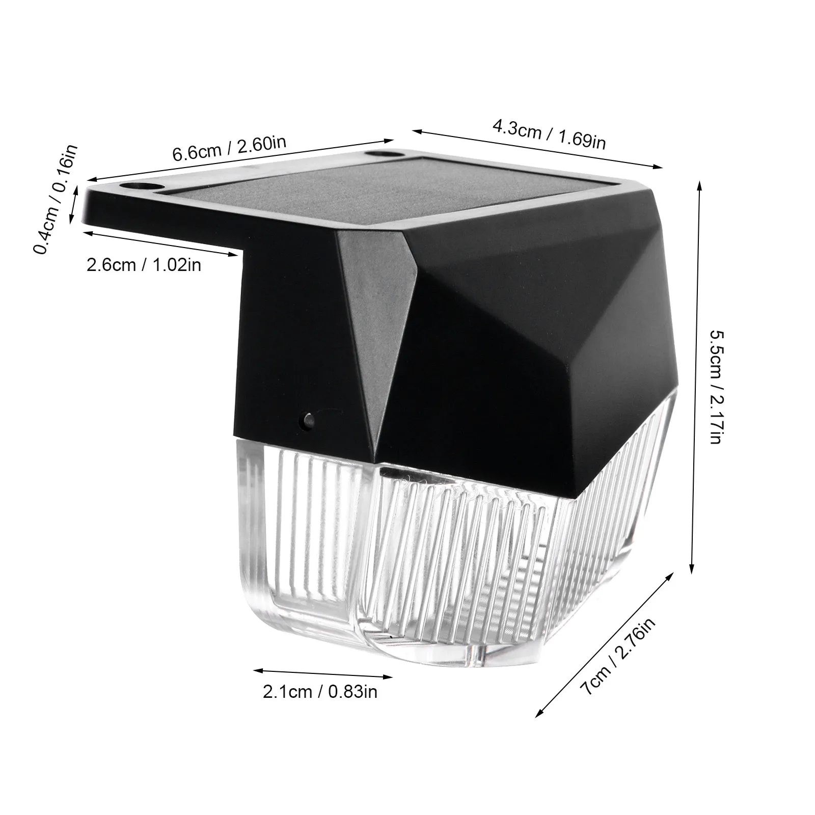 1/2/4 шт. солнечной шаг лампы IP55 теплый белый + RGB светильник на открытом воздухе
