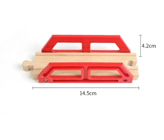15 Styles Wooden Train Track Railway Bridge Accessories Variety Train With Compatible Kids Assembly Toys Tunnel Cross Bridge