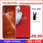 OUKITEL C17 Pro 6,35 дюйма 19:9 Android 9,0 мобильный телефон MT6763 Восьмиядерный 4 Гб RAM 64 Гб ROM отпечаток пальца 3900 мАч Тройная камера Sma