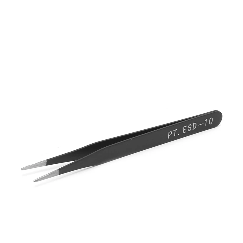 

69HB Stainless Steel Beads Tweezer Nail Art Gel Picking Tool DIY Jewelry Portable