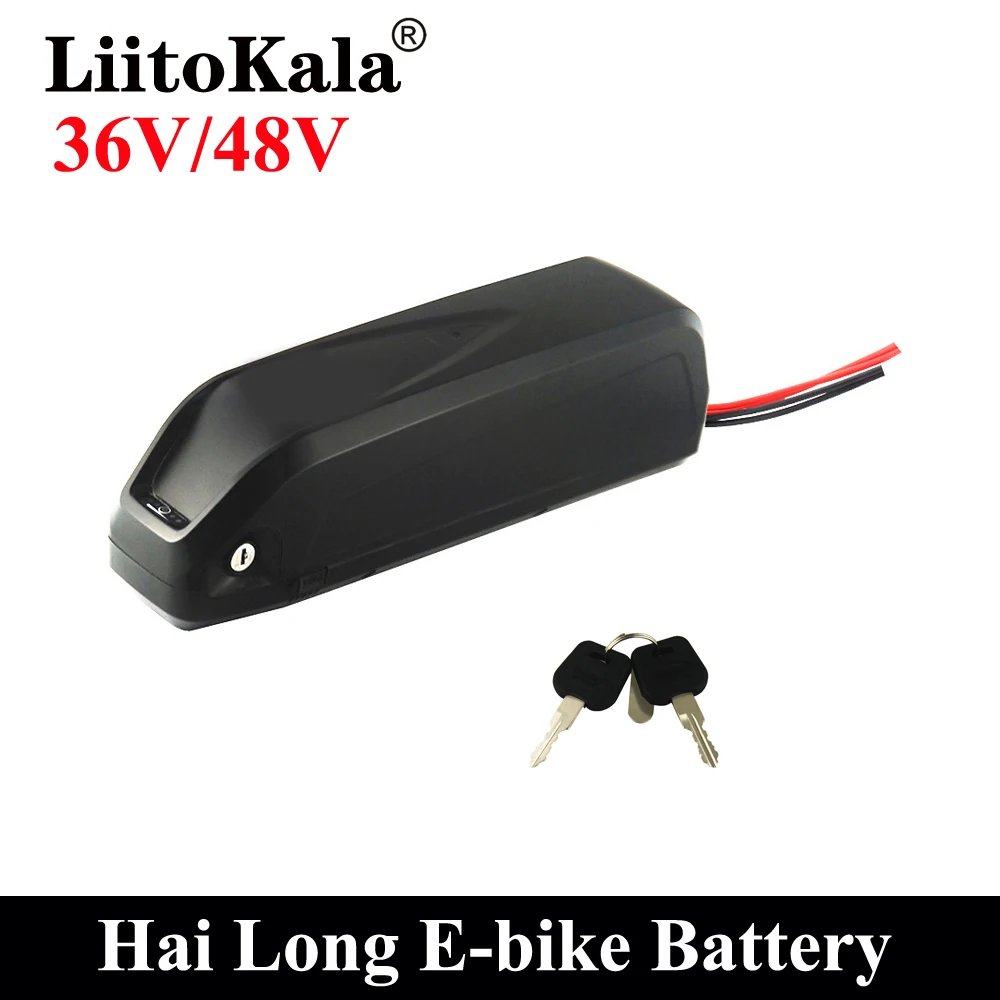 

LiitoKala 36V 48V 10Ah 12Ah 15Ah 20Ah Electric Bike Battery Hailong 18650 Cells Pack Powerful Bicycle Lithium Battery USB Port