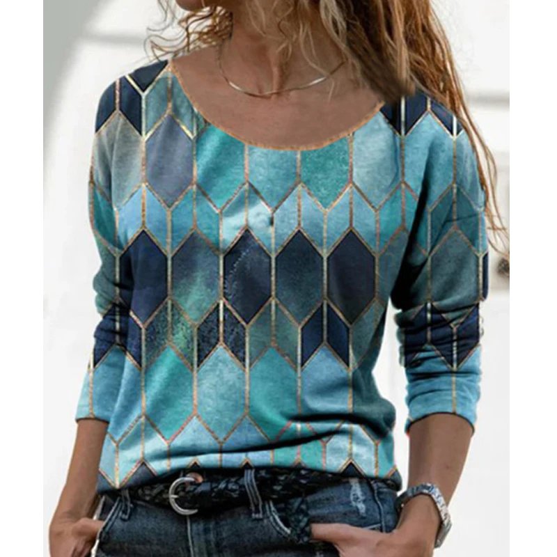 

Casual Top T Shirt Retro Print Round Neck Short Sleeve Women 21 Summer New Hot Fashion Green Yellow Red Blue Feminina CX1522