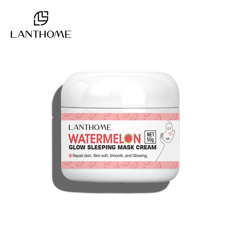 

Арбузный светящийся крем-маска для сна увлажняющий отбеливающий и укрепляющий кожу глубокое очищение против старения и морщин 50 г