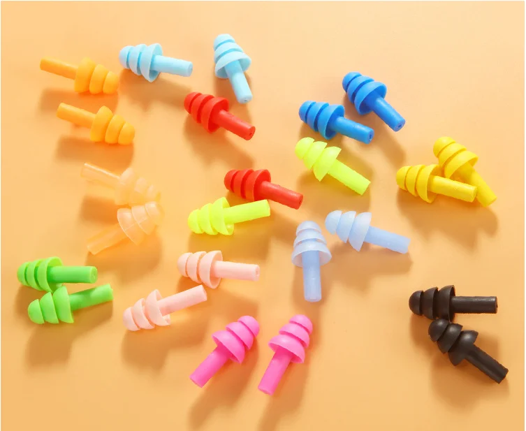 1 пара Многоразовые водонепроницаемые шумоподавляющие мягкие силиконовые