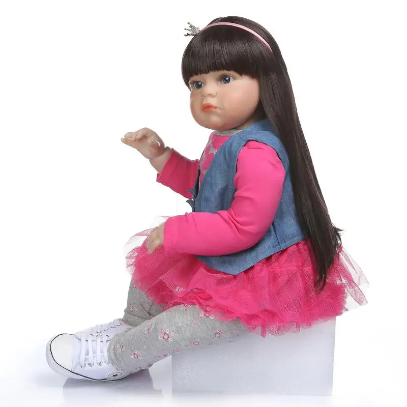 70 см Reborn Baby Doll 28 дюймов силиконовые reborn Детские куклы реалистичные для девочек bebes