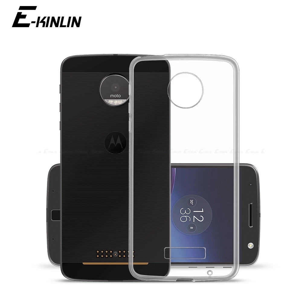 Силиконовый чехол для телефона Motorola Moto Z3 E7i E7 E6s E6 E5 Plus Play Power Clear Ультратонкий