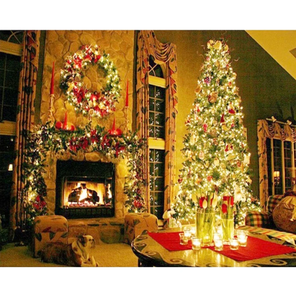 2021 Рождественская елка Набор для вышивки крестиком набор рукоделия хлопковая