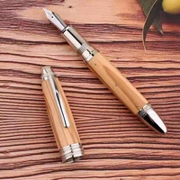 st penpps 1000 fountain pen wooden ink pen eff nib converter filler stationery office school supplies writing gift