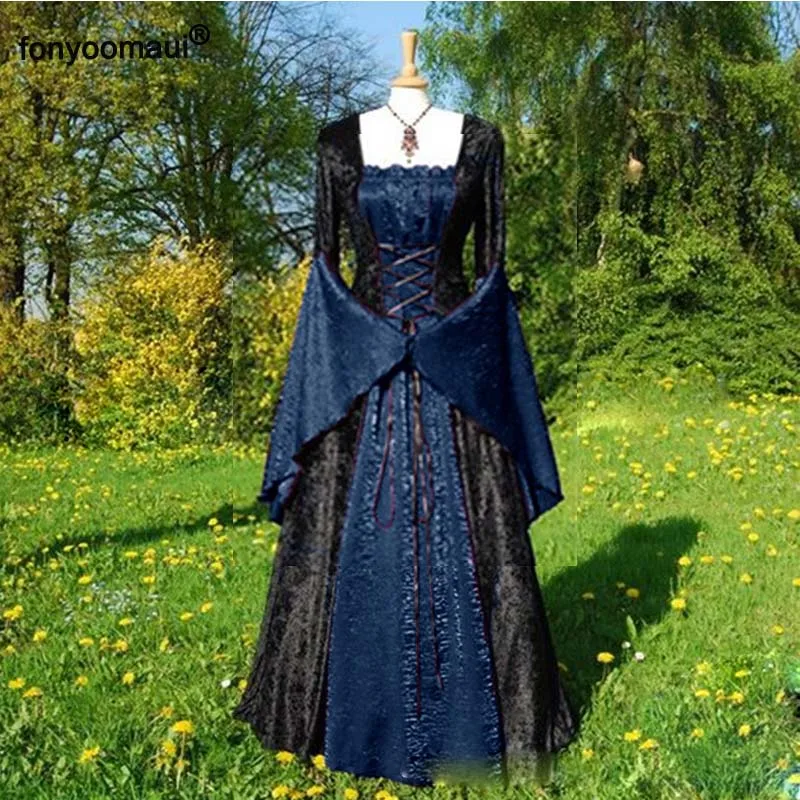 Женский винтажный костюм феи эльфа в стиле средневекового Ренессанса на