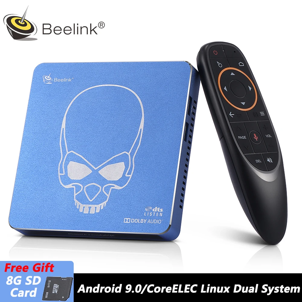 Beelink GT King Pro Android 9 0/CoreELEC Linux двойная операционная система HiFi без потерь звук 4K BT4.1