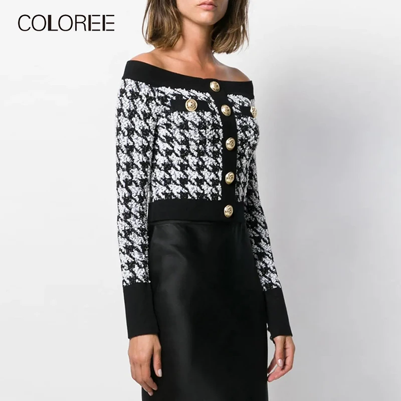 Женская винтажная Блузка в клетку с воротником-лодочкой | одежда