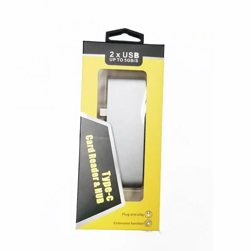 

USB Type C Hub 5 in 1 Switch USB 3.0 TF SD Card Reader For Macbook Lenovo Xiaomi Laptop Docking