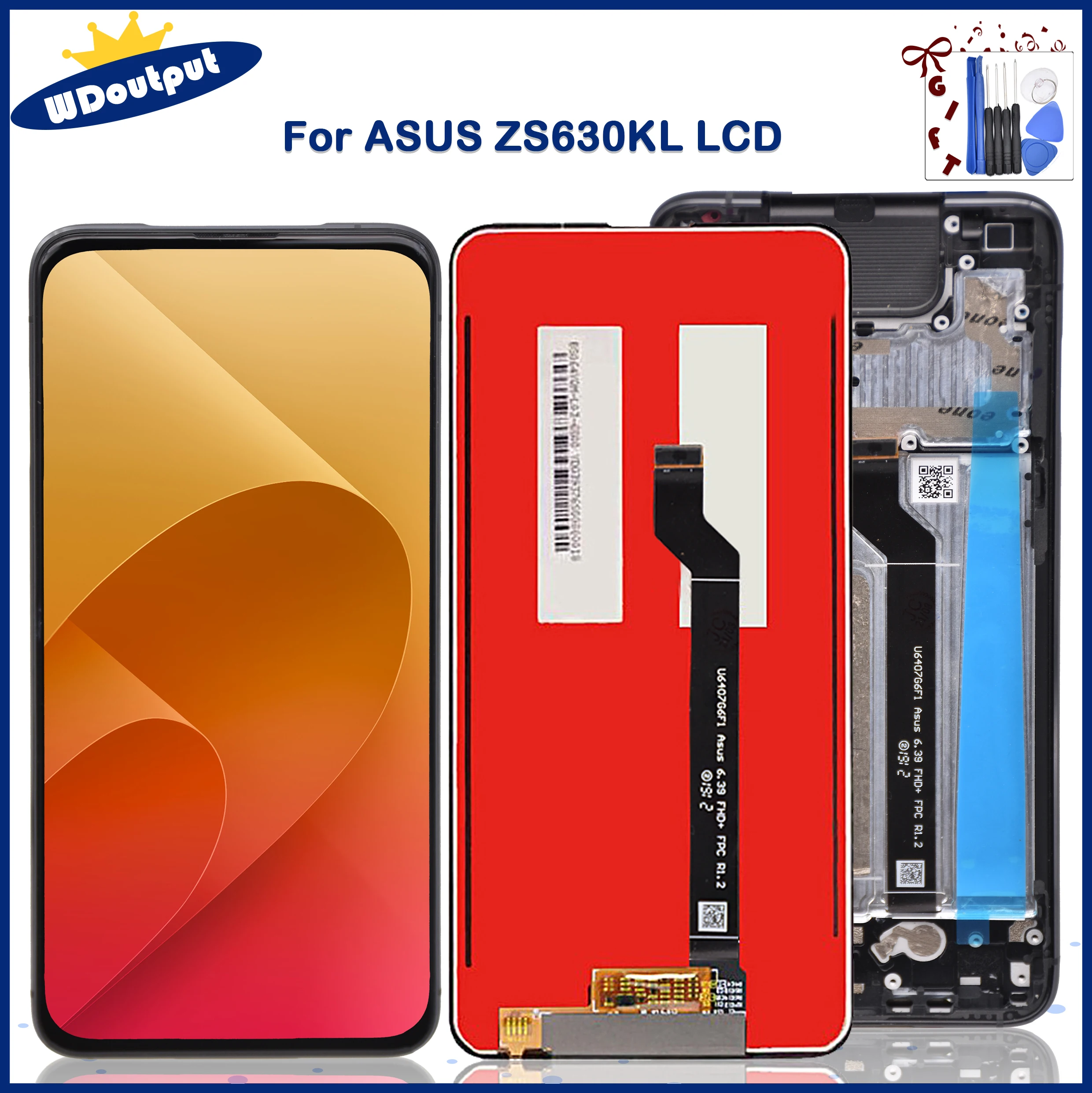 6.4&quotOriginal For ASUS Zenfone 6 ZS630KL LCD Touch Screen Digitizer Assembly Replacement for Zenfone6 LCD+Frame - купить по