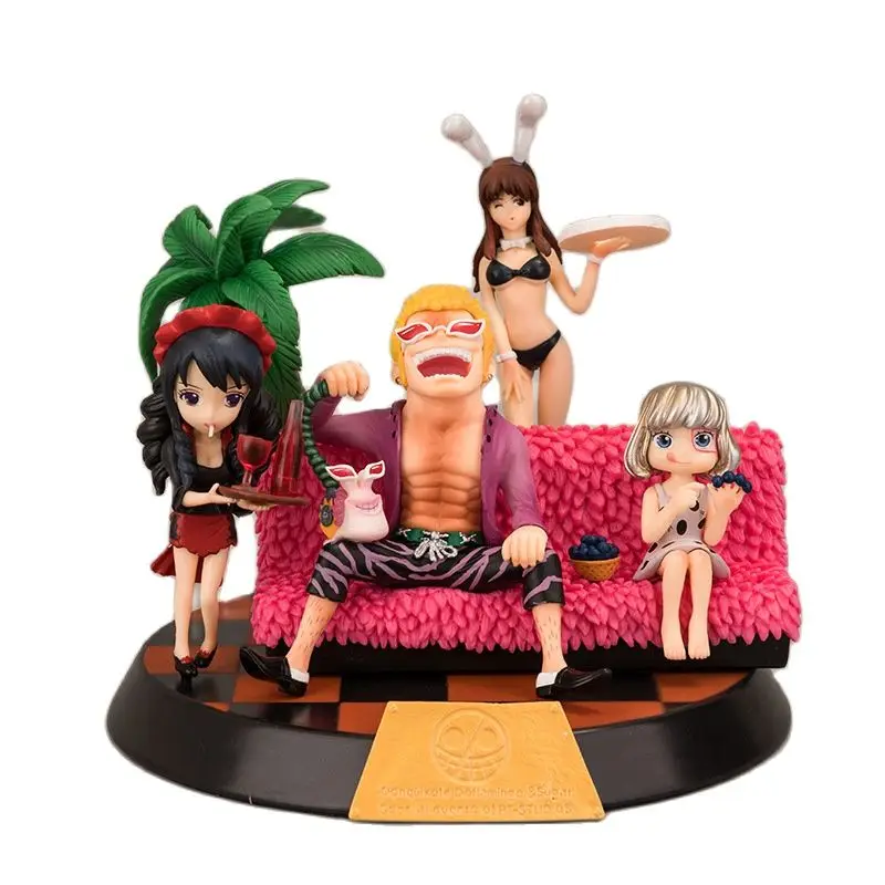 

Donquixote Doflamingo Одна деталь аниме фигурного Модель Зоро, Луффи с изображениями героев мультфильмов, модная одежда нами и Чоппер Frank Робин пвх эк...