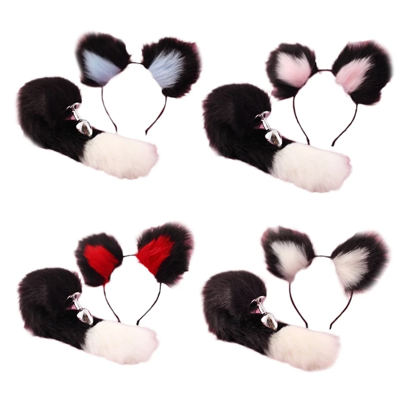 

Эротический Sm Косплей «взрослые игры» костюм плюшевые лисы хвост затычка ушной комплект шпилек