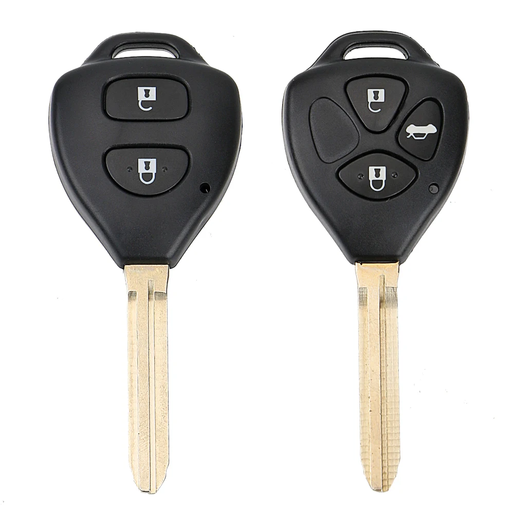 Чехол для автомобильного ключа с 2 кнопками и 3 Toyota Camry Corolla RAV4 REIZ Alphard Toy43|Ключ от
