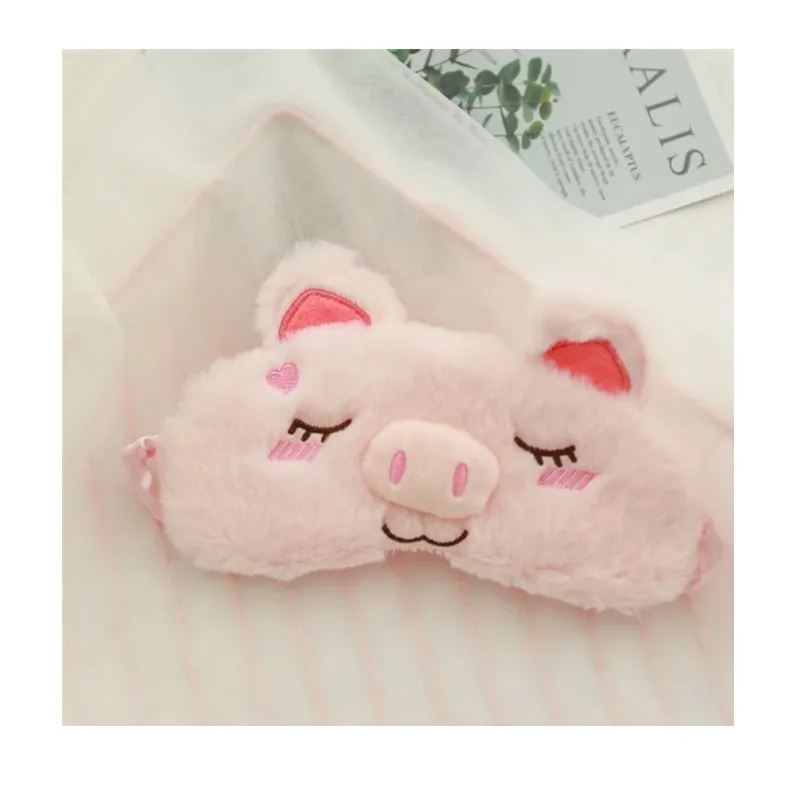 1 шт. кавайная маска для глаз свиньи детей мультяшный наглазник сна плюшевый