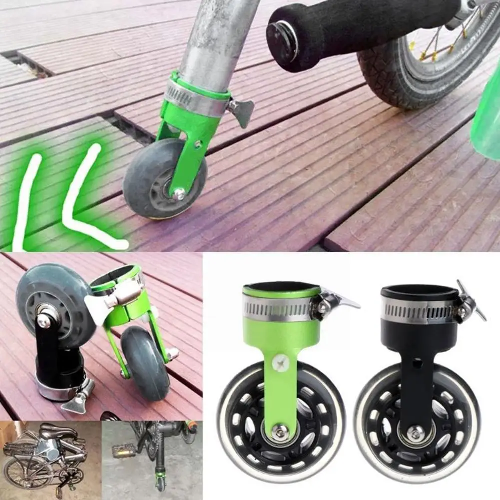 

Folding Bicycle Auxiliary Wheel Scroll Wheel Booster Training Booster Wheel Assistor Auxiliary Roller X1Z5