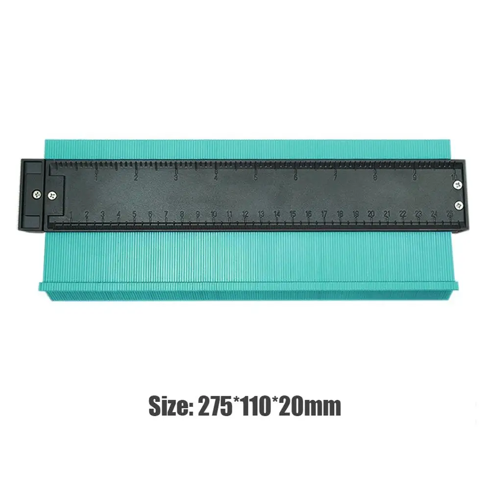 10 in Green 5/6/10 дюймов копия датчик Пластик профиль контура датчик дубликатор duplo и Стандартный Дерево Лазерная маркировочная инструмент в клеточку измерены в ненатянутом ламинат Плитки основные инструменты - Цвет: 10 in Green