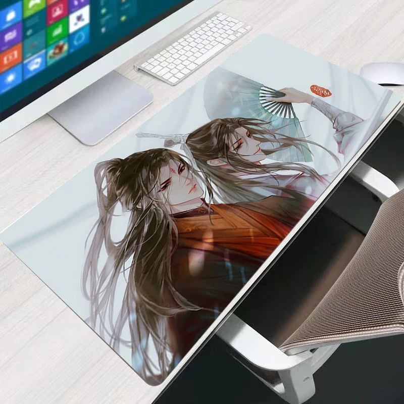 

Scum Villain's Self-Saving System waterproof Carpet Laptop Pc Gamer Keyboard Mousepad Edge White Tassel Rubber Table Mat for Pet