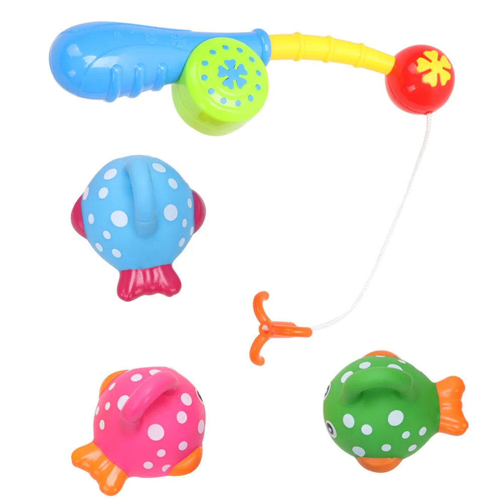 1 Набор из 8 игрушек для ванной мультяшная игрушка рыбалки летняя бассейна детей (6