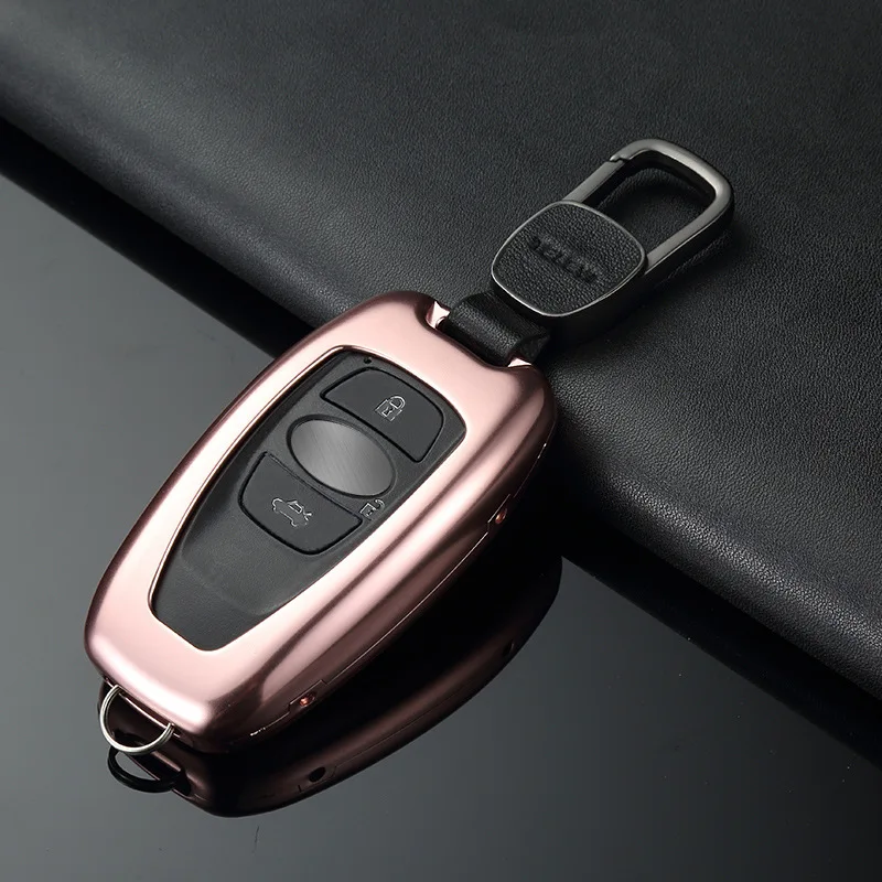 Высококачественный Роскошный чехол для автомобильных ключей из алюминиевого