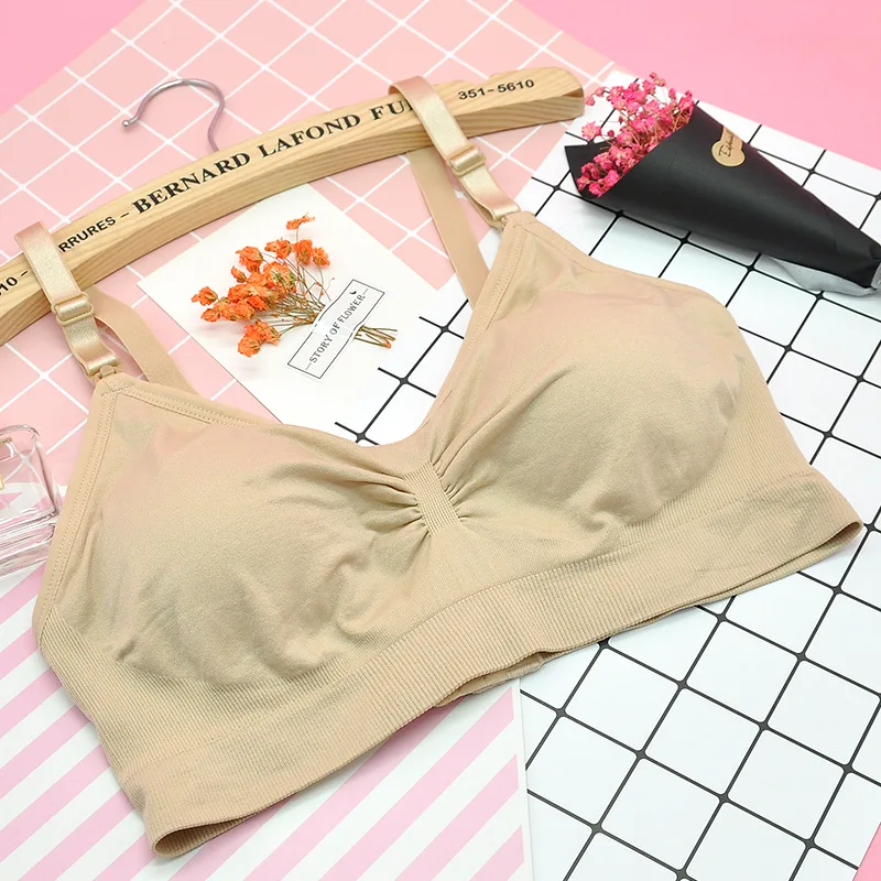 Классические хлопковые бюстгальтеры для кормящих матерей грудью без косточек