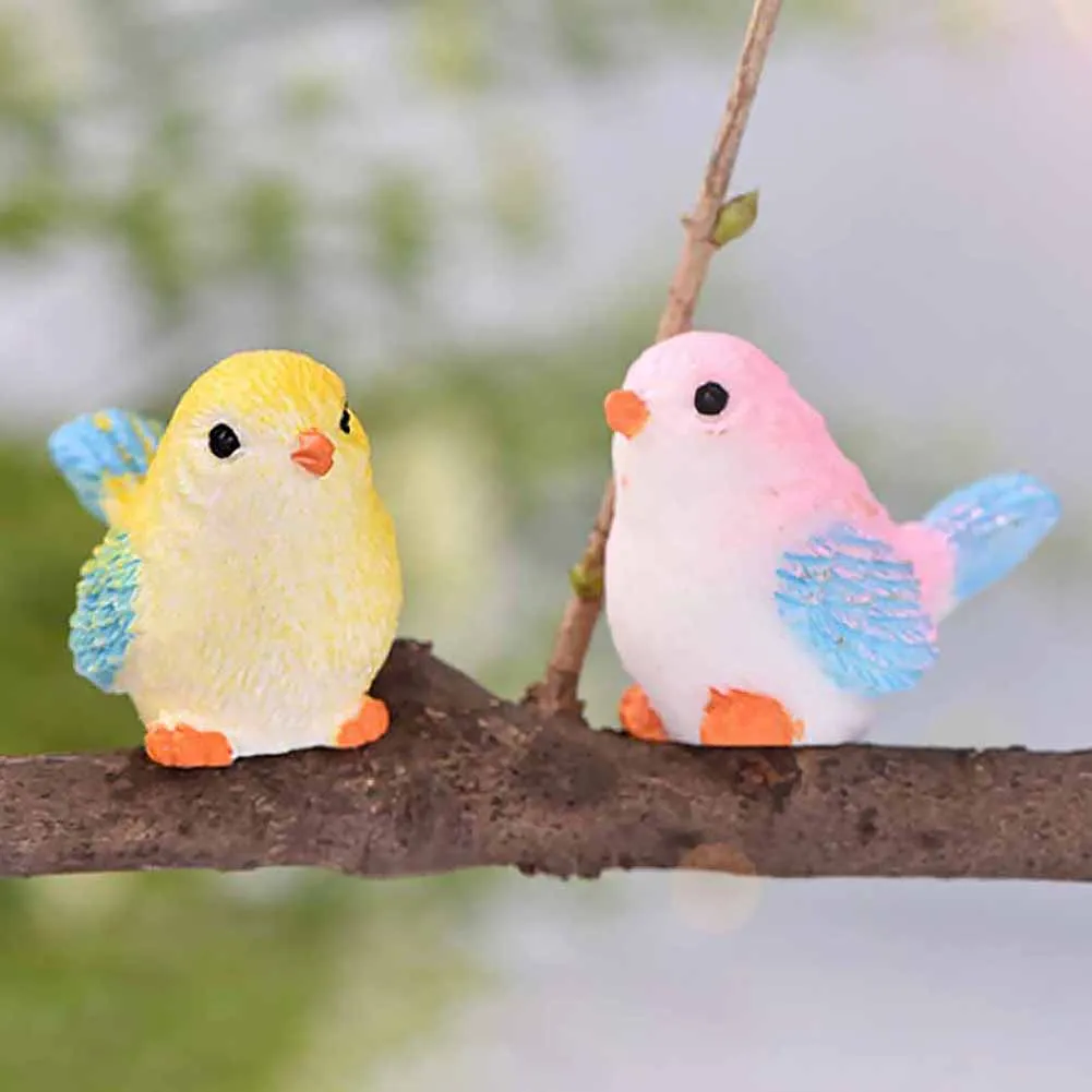 1 шт. Милая имитация птицы животное мини фигурка модель DIY пейзаж садовое