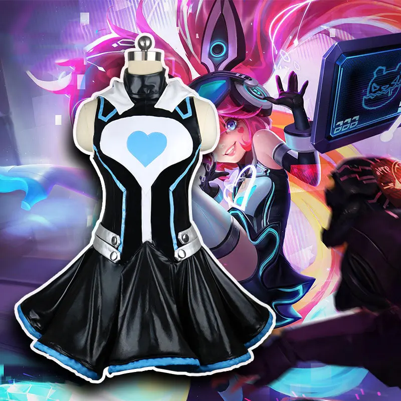 

Angela Clothes Soul Hacker Skin Girl Hacker Cos Clothing King Cosplay Diffuse Exhibition Clothing Female Game Costume Dresses