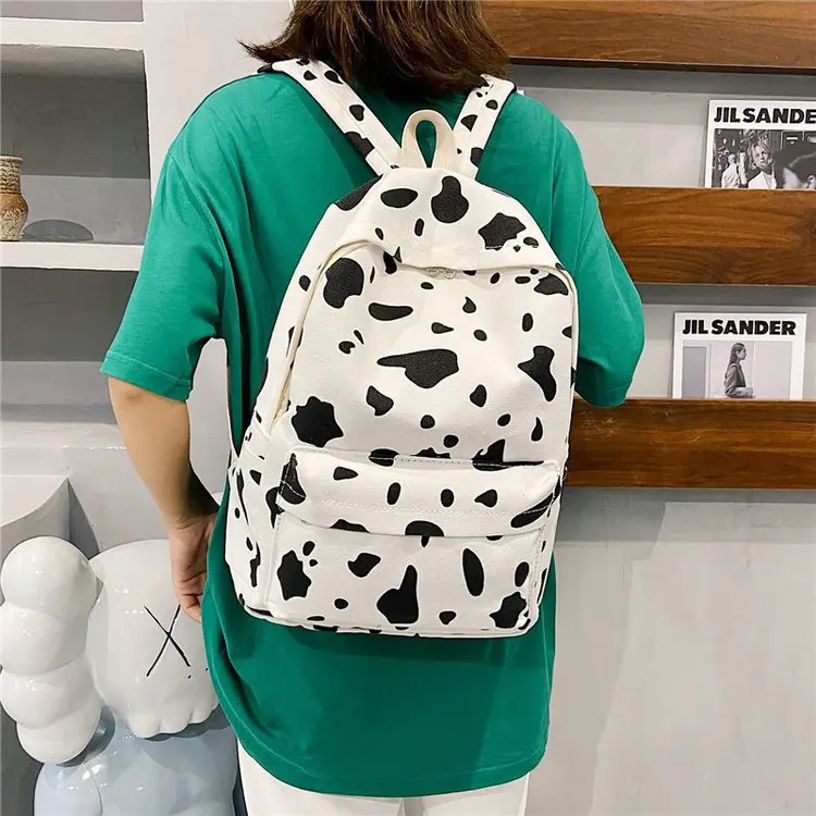 

Корейский нейлоновый рюкзак Harajuku Ulzzang Mori girl Универсальный школьный рюкзак с двойной спинкой из коровьей кожи